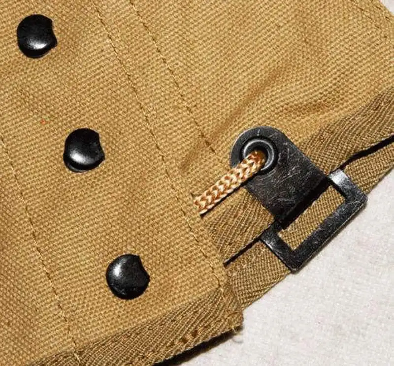 Military WWII US Army Wrappings Leggings or Puttee Soldier Canvas - US048