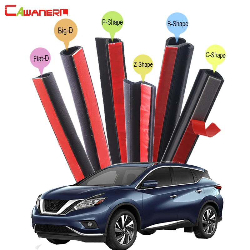 

Cawanerl Car Hood Door Trunk Rubber Seal Sealing Strip Kit Seal Trim Weatherstrip For Nissan Armada Murano Rogue Paladin