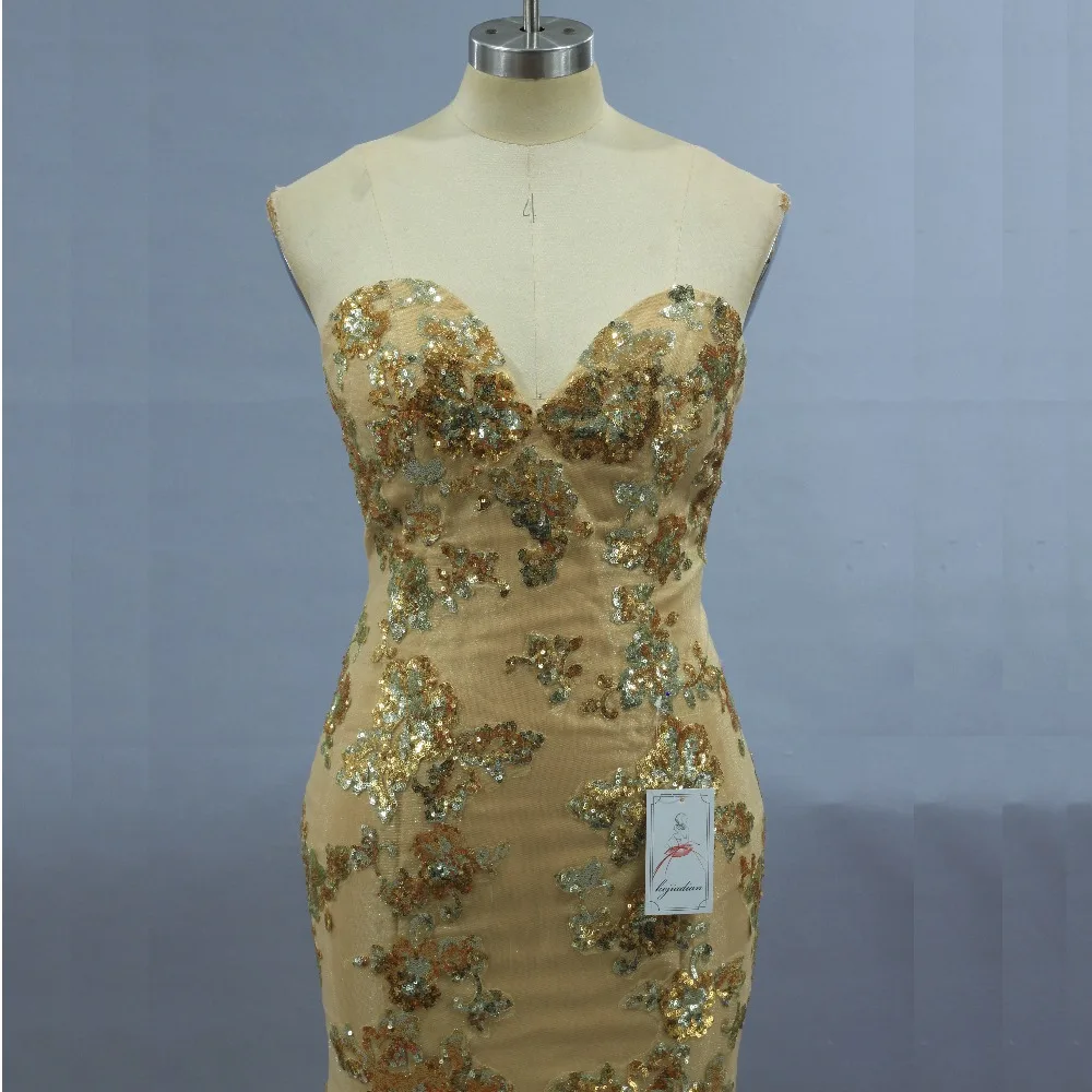 Vintage 2020 Gold Mermaid จริงโพโค Beading Lace Up ชุดแต่งงานชุดเจ้าสาวพลัสขนาด Vestido De Noiva