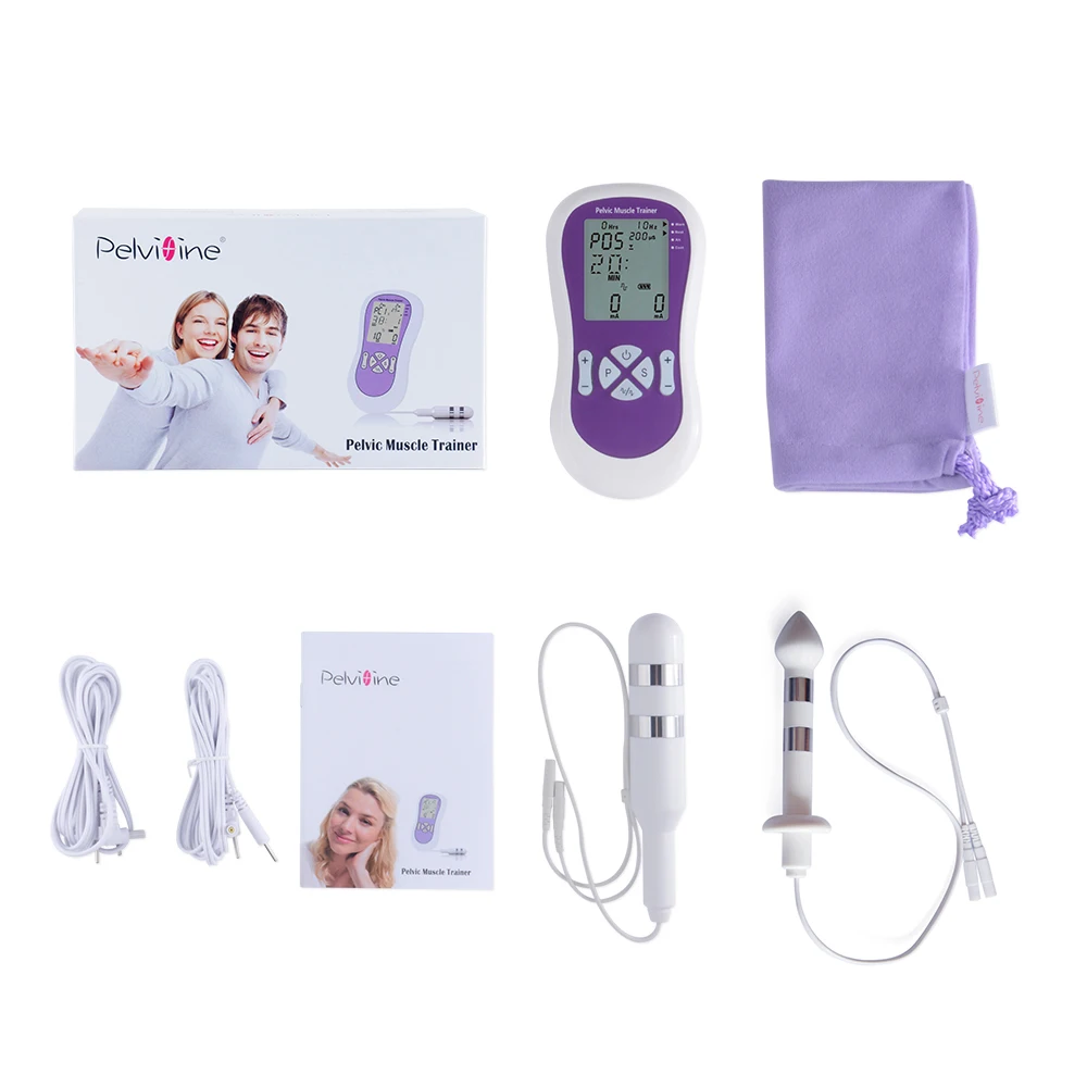 

Pelvic Muscle Electrical Trainer Kegel Exerciser With Vaginal & Anal Electrode Probes For Men & Women Incontinence