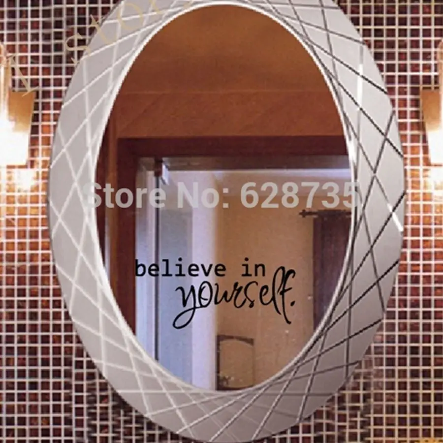 Bathroom Mirror Decals - 