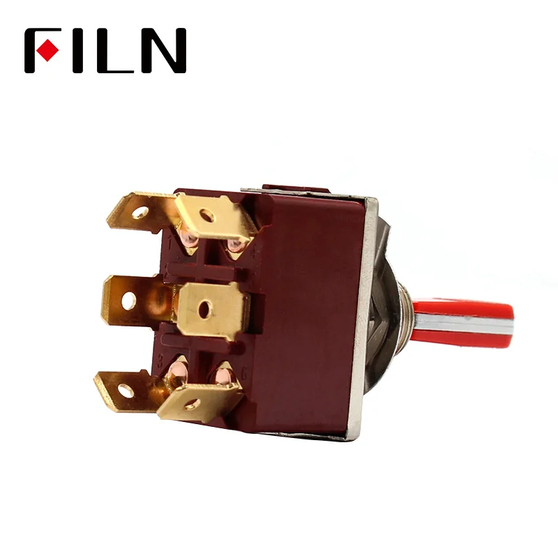 16A250VAC ON/OFF/ON ON/ON 3 Position Heavy Duty 6.3mm quick faston terminal car auto big toggle switch