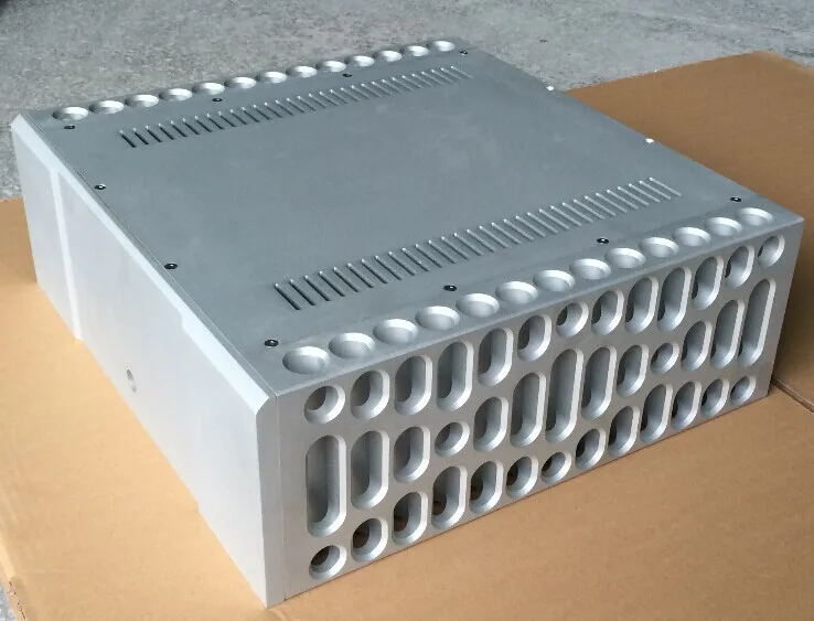 

Imitate BOLDER style percision work CNC power amplifier aluminum chassis box