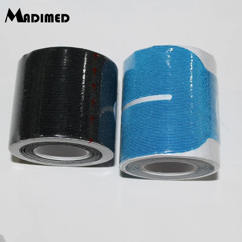 5CM*2.5M (2 Rolls/Lot ) Synthetic Y-Cut & Single I Strip Muscle Therapy Tape Pre Cut Sports Kinesiology Tape For Muscle Support