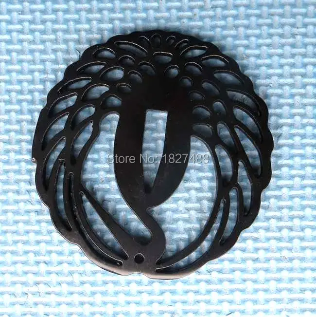 Japanese High Quality Iron Samurai Sword Tsuba Katana Handgaurd Accessories W/Crane Design