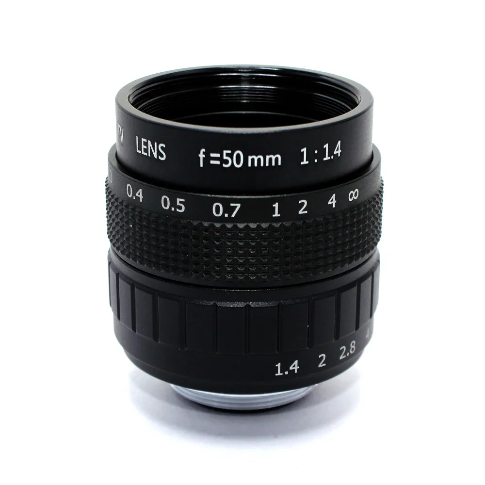 New 50mm lens C mount  f/1.4 CCTV Lens C Mount 2/3 CCTV Lens features alloy casing with Quality Camera lens