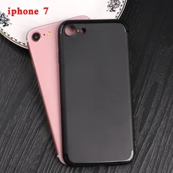 Matte Soft TPU Case For Apple iPhone 7 8 Plus 4.7 5.5 inch i8 i7 7Plus 8Plus Silicone Ultra Thin Slim Black Nature Back Cover