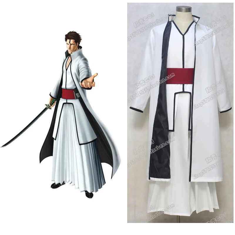 2016 Anime Boss Aizen Sousuke Cosplay Costumes Suit Can be Customized