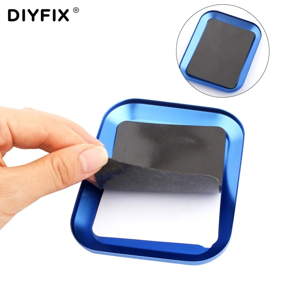 DIYFIX ถาดสกรูแม่เหล็กแผ่นอลูมิเนียมสกรูถาดสำหรับ RC รถรถบรรทุก RC รุ่น Electronics ซ่อมมือเครื่องมือ
