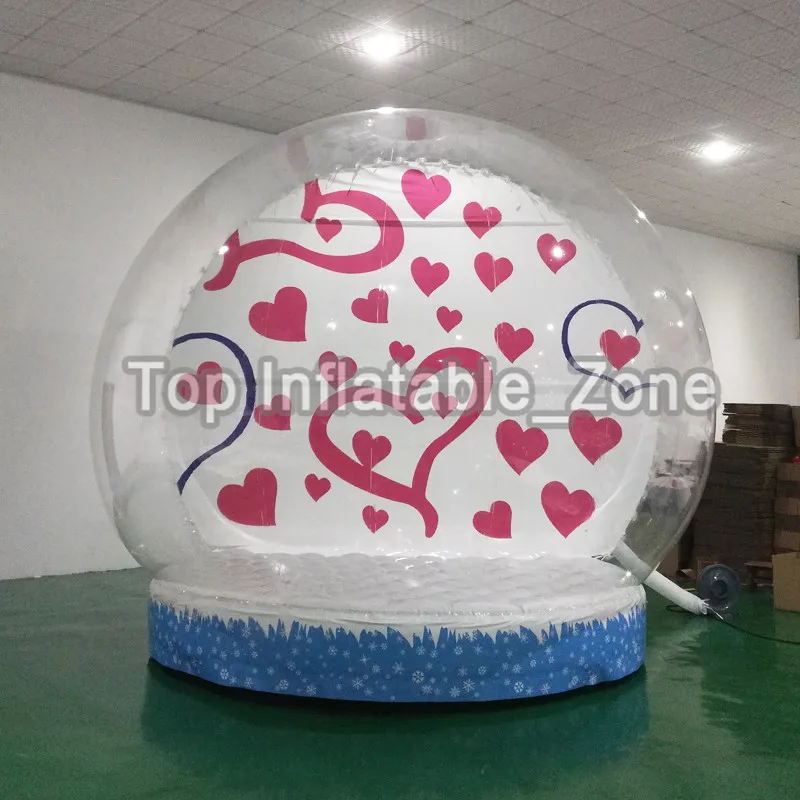 Free Shipping Clear Advertising Inflatable Products Inflatable Human Size Snow Globe Cheap Christmas Inflatable Snow Globe