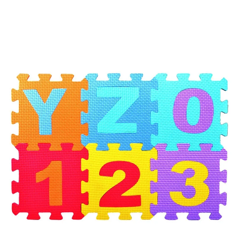 36Pcs/set EVA Foam Number Alphabet Puzzle Play Mat Baby Rugs Toys Play Floor Carpet Interlocking Soft Pad Children Games Toy