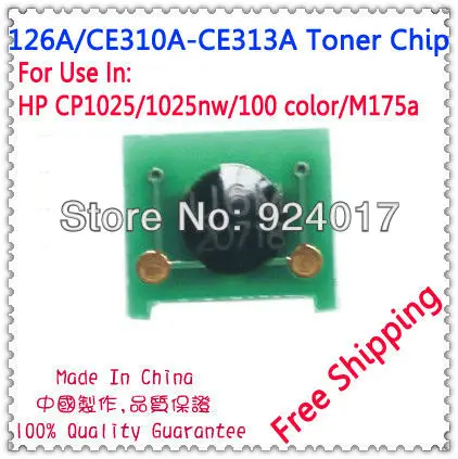 

For HP 1025 Toner Chip LaserJet CP1025 M175 M275 Printer Impressora 126A CE310A CE311A CE312A CE313A Refill Toner Cartridge Chip