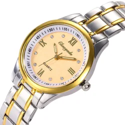 Relogio feminino luxo ouro relógios femininos moda pulseira de aço inoxidável relógio feminino vestido casual senhoras relógio reloj mujer