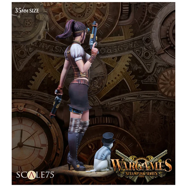 بريجيت لافاييت 35 مللي متر ، تحتوي على قطط ، نموذج الراتنج الشكل GK ، مجموعة غير مجمعة وغير مطلية #4