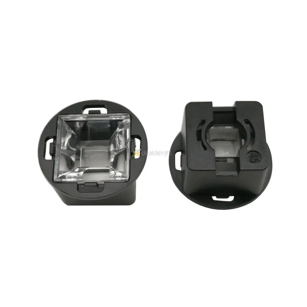 20x 17MM Rhombus Led Lens With Black Holder 30 45 60 90 120 Degree Viewing Angle For CCTV 1W 3W 5W High Power Led CCTV