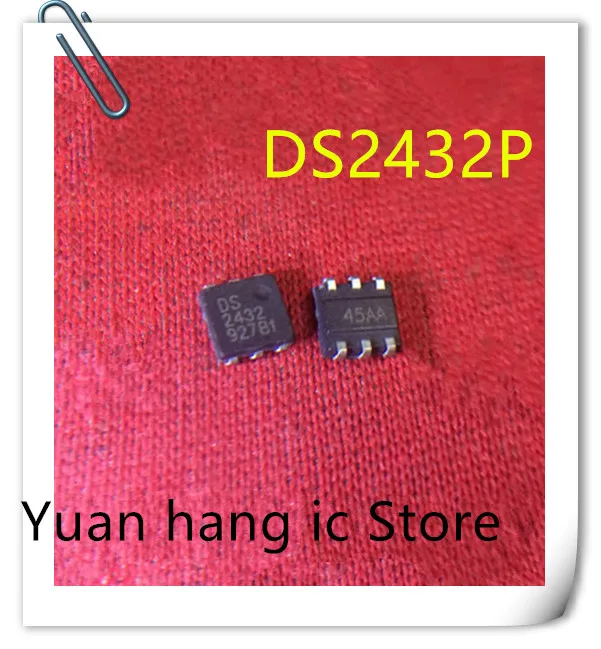 

10pcs/lot DS2432 DS2432P 1k-Bit Protected 1-Wire EEPROM with SHA-1 Engine IC SOJ-6