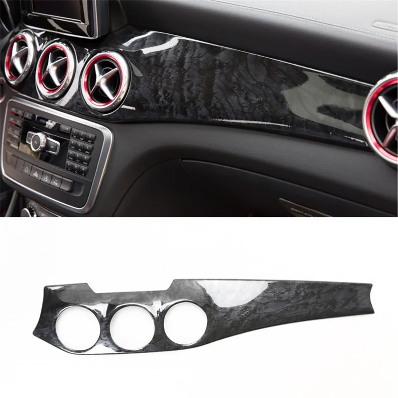 

For 14-17 Benz CLA GLA200 220 260 Peach wood frame Radio Audio Panel Dash Mount Trim Refitting Kit Fascia Face Surround Frame