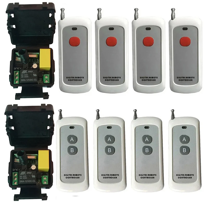 

500 м переменного тока, 220 В, 1 канал, 1 канал, беспроводной пульт дистанционного управления, светодиодный выключатель света, релейный выход, радиочастотный передатчик и приемник