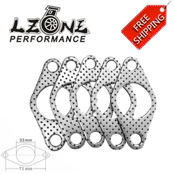 FREE SHIPPING - GRAPHITE ALUMINUM WASTEGATE DUMP PIPE TUBE FLANGE GASKET 35MM/38MM TURBOCHARGER JR4954