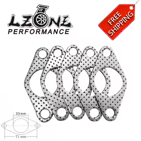 FREE SHIPPING - GRAPHITE ALUMINUM WASTEGATE DUMP PIPE TUBE FLANGE GASKET 35MM/38MM TURBOCHARGER JR4954