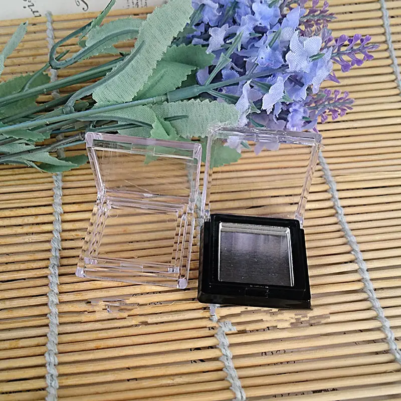 High Quality PS jar Square Cream jar DIY Refillable Jar Plastic Eye Shadow Container F045