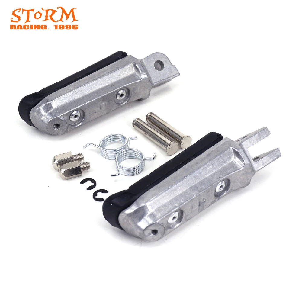 Motorcycle Front Foot Pegs Footrest Pedals Aluminum For NTV650 Revere CB750 Seven Fifty VFR800 CB900 CBR900 CB1000 image 3