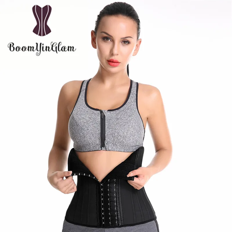 Latex Waist Trainer 25 Steel Boned Body Shaper height 29cm Corset Slimming Belt Waist Cincher Fajas Hot Shaperwear 950#