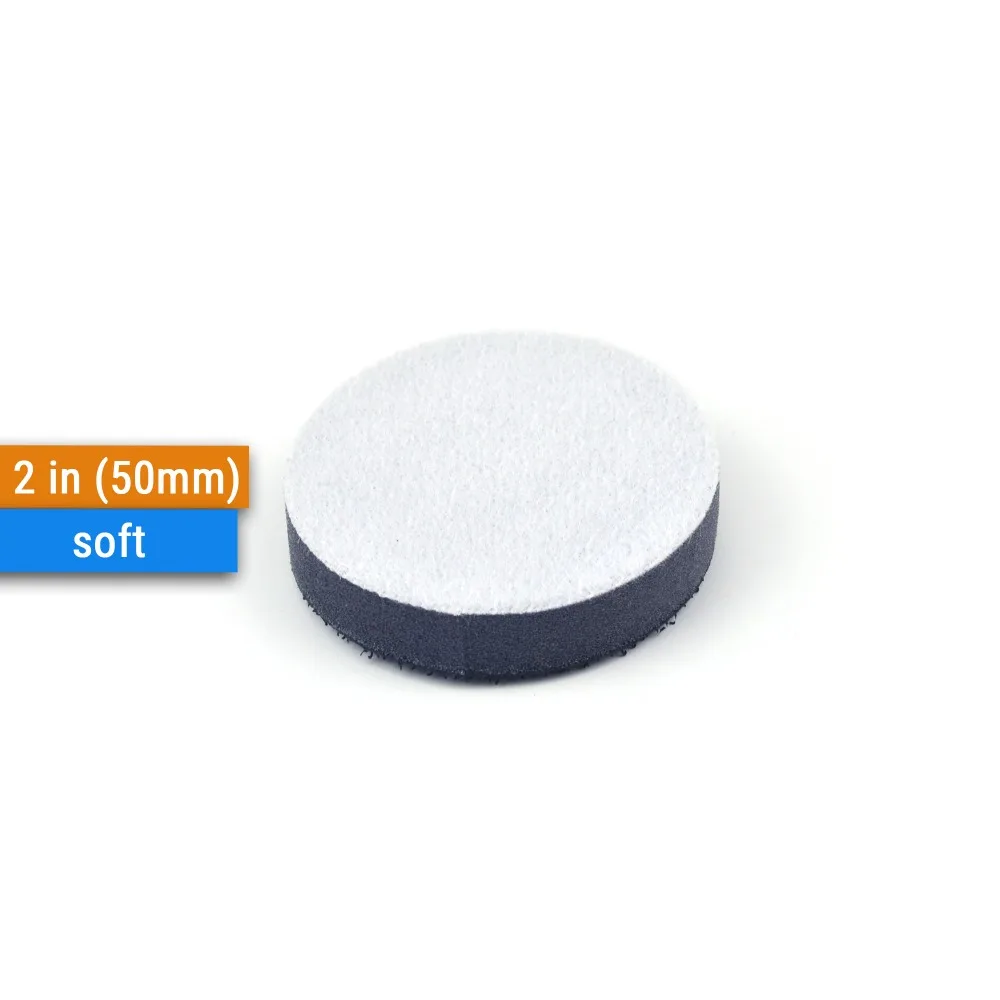 2 Inch 50mm Assorted Grits Silicon Carbide Hook&Loop Sanding Discs+ 6mm Backing Pad + Foam Interface Pad for Wet/Dry Sanding