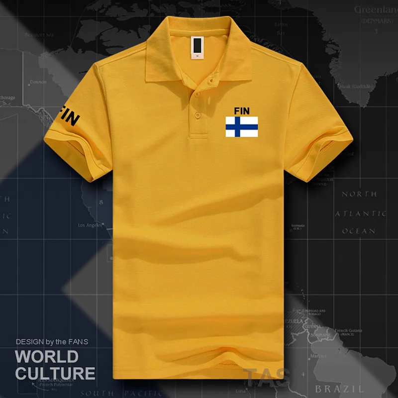 Finland polo shirts men short sleeve white brands printed for country 2017 cotton nation team flag new Finnish Finn FIN FI Suomi - Image 5