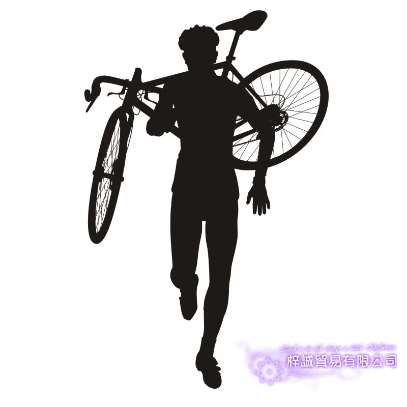 Bike Shop Wall Sticker Customized Sports Posters Vinyl Wall Decals Pegatina Decor Mural Car Windows Bicycle Decal