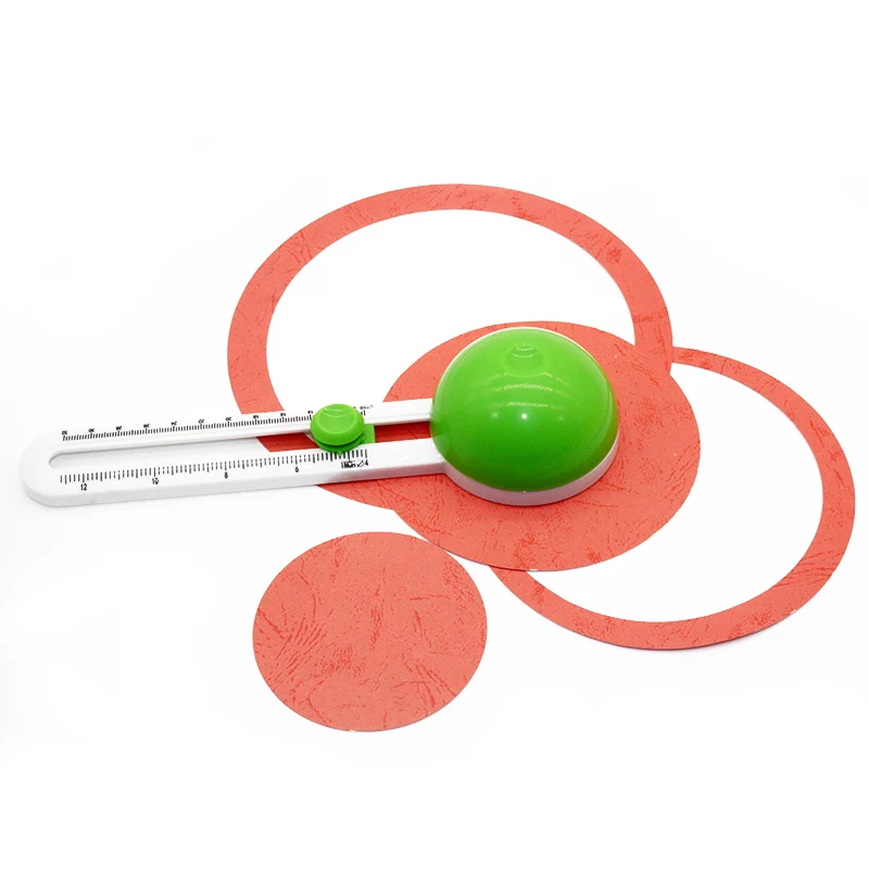 1pcs Cute Circle Cutter Round Cutting Knife Model Patchwork Compass Circle Cutter Circular Paper Scrapbooking Cards Cutters