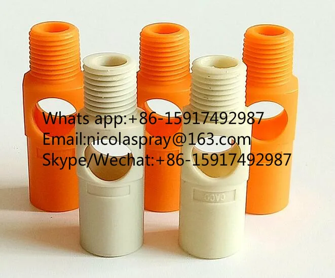 PCB electrophoresis tank miniature venturi nozzle,mix fluid nozzle,Fertilizer Tank Water Mixing Jet Eductor spray Nozzle