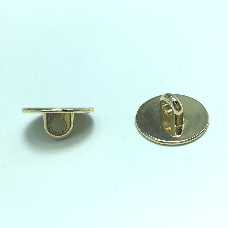 light gold Round metal clip 20 mm Diameter, metal hardware, metal ends