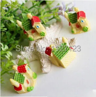 

30pcs Mini house villa Micro landscape Furnishing articles for DIY glass globe 16x17x22mm