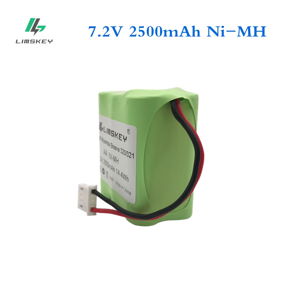 4 PCS Limskey 2500mAh Battery for iRobot Braava 320 321 & Mint 4200 4205 Cleaner Robot 4408927