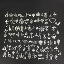 Vintage Mixed 10/20pcs Metal Animal Birds Charms Beads Handmade DIY for Bracelet Pendant Neacklace Clips Jewelry Making Findings