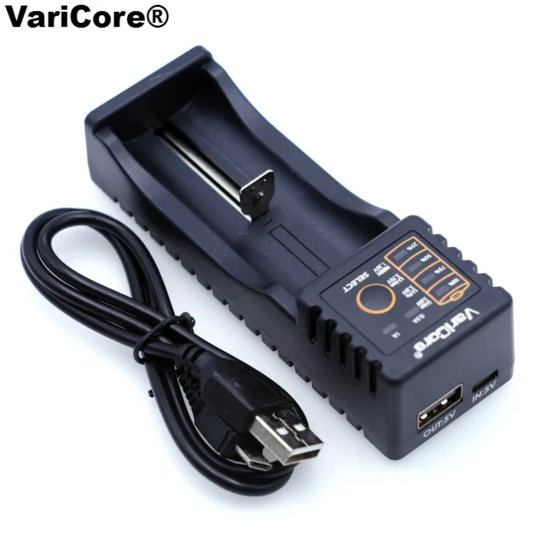 VariCore V10 3.7V 18650 26650 18350 16340,14500,10440 26500 litio 3.2V 1.2V NiMH AA AAA SC/S caricabatterie per sigaretta elettronica
