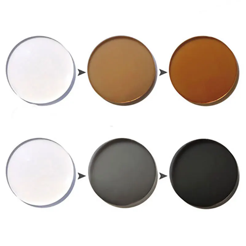 1.67 Photochromic Single Vision Optical Aspheric Prescription Lenses Fast and Deep Color Coating Change Performance