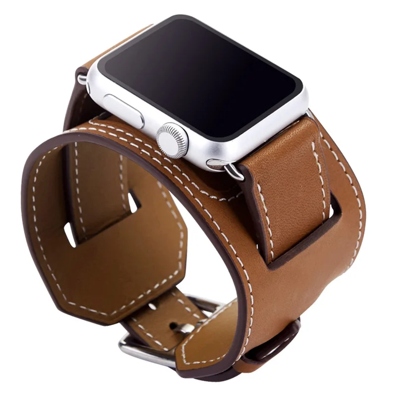 Hot Selling Wrist Watch Band Bracelet For Apple Watch Ultra 2 9 41 45mm 44 40mm Genuine Leather Loop Strap iWatch serie 8 6 Se 7