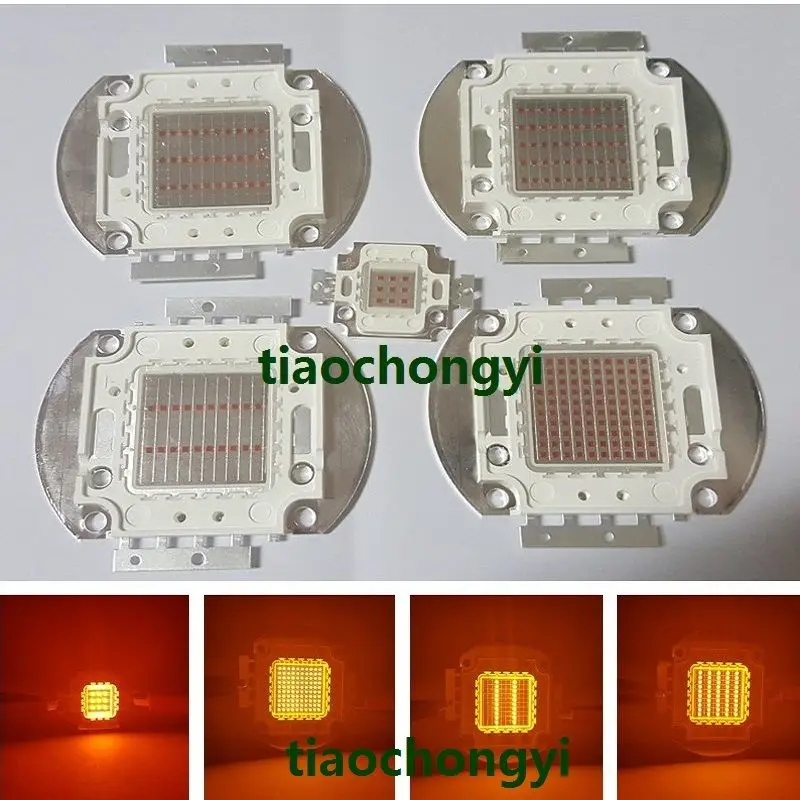 10W 20W 30W 50W 100W Yellow 590NM High Power LED Chip Light Lamp DIY