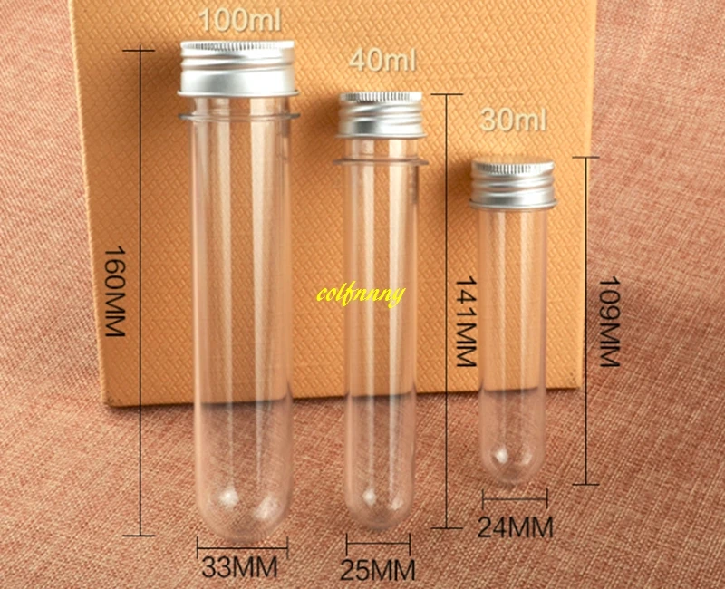 500pcs/lot FAST Shipping 100ml transparent mask bath salt test PET tube 100CC Plastic bottle