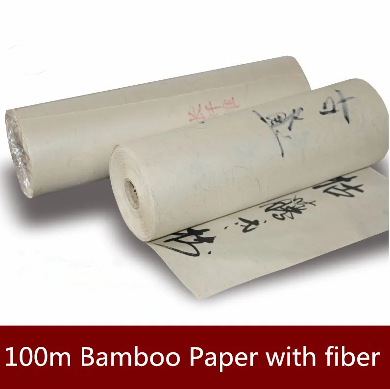 

Chinese Pure Bamboo Xuan Paper For Calligraphy And Painting Handmade Fiber Paper Raw Xuan Zhi Antique Color