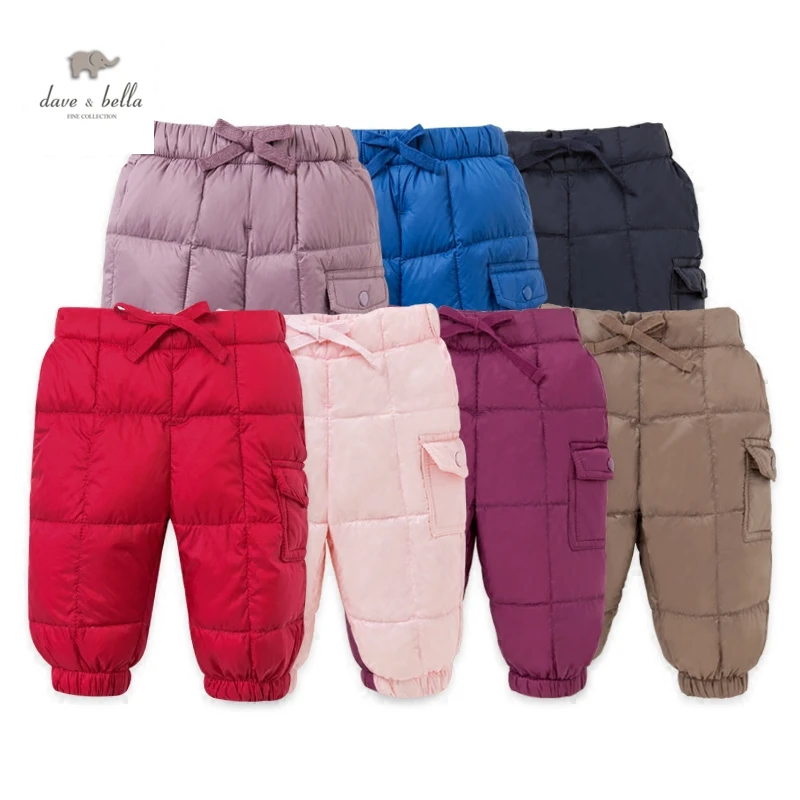 

DB90-N dave bella winter baby down pants children down trousers kids white duck down trouser infant clothes toddle pants