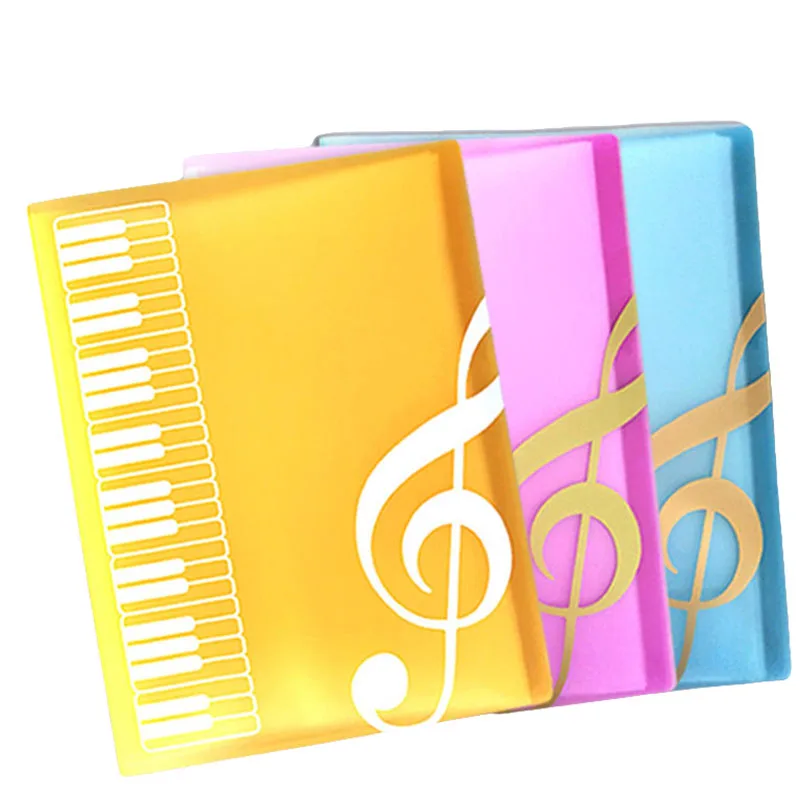 

1pcs Creative A4 Music Teaching Supplies 40 Layer Music Piano Score File Folder Fashion School Music Learning Filing Products