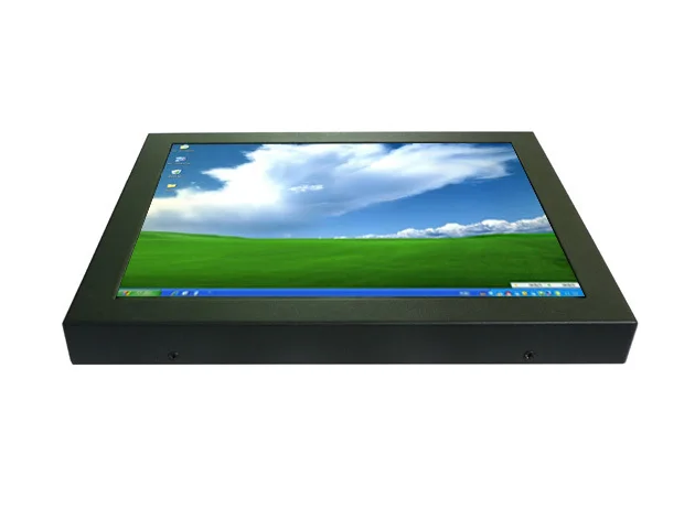 Pantalla táctil LCD de marco abierto, Monitor Industrial de 12 pulgadas con carcasa de Metal