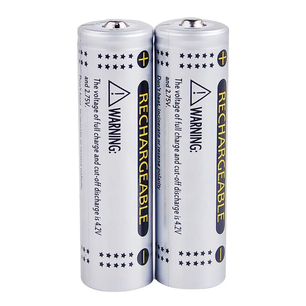 GTF 2x 3000mAh18650 3.7โวลต์Li-Ionแบตเตอรี่+ที่ชาร์จสำหรับไฟฉายLED