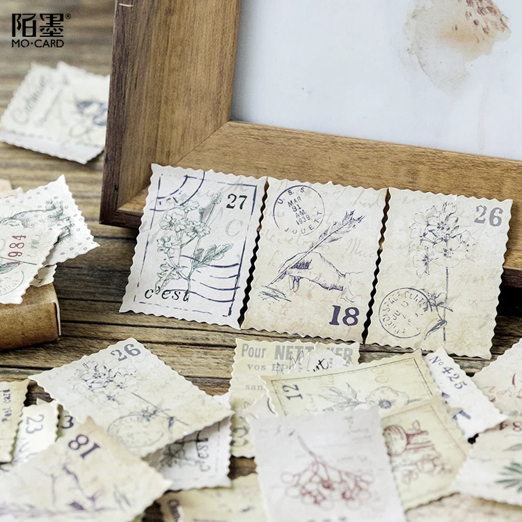 45 Pcs/pack Forest Story Vintage Decorative Adhesive Stickers Scrapbooking Diy Diary Album Stick Label For Gift image 2