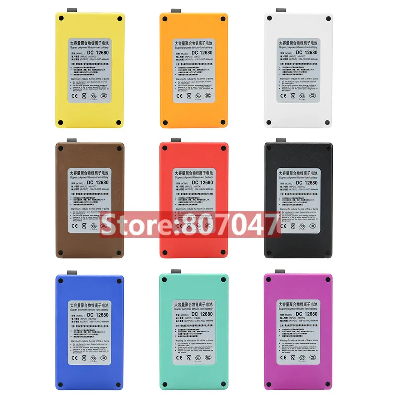 Portable Super Capacity Rechargeable Lithium-ion Battery Pack DC 12V 6800mAh EU/US plug for CCTV Cam Monitor