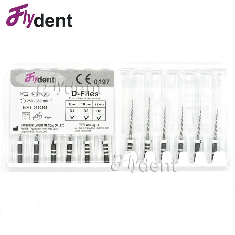 ฟันเครื่องมือทันตกรรม retreatment D ไฟล์โรตารี endodontic ไฟล์ endo มอเตอร์ไฟล์