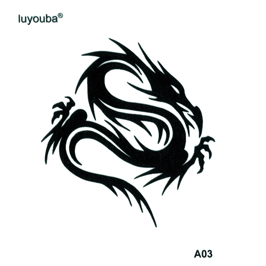 

Dragon Waterproof Temporary Tattoos Men Tatuajes Temporales Glitter Tattoo Sleeve Tatoo Henna Tatuagem Art Tattoo Sticker